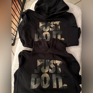 2 boys Nike hoodies